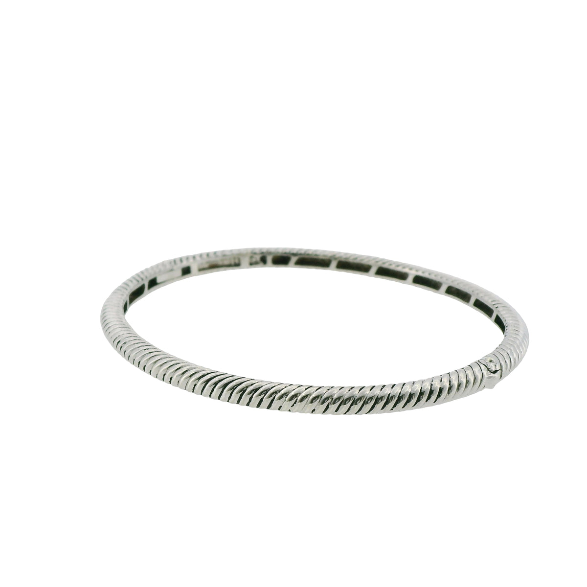 Pre-Loved TI SENTO Milano Silver Textured Bangle