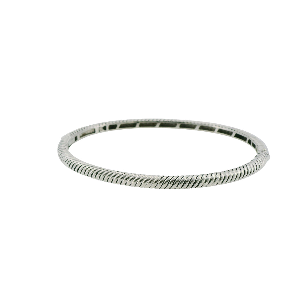 Pre-Loved TI SENTO Milano Silver Textured Bangle