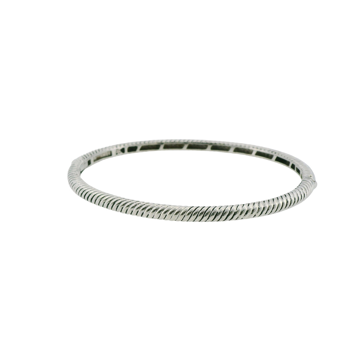 Pre-Loved TI SENTO Milano Silver Textured Bangle