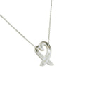 Pre-Loved Tiffany & Co. Silver Paloma Picasso Loving Heart Necklace