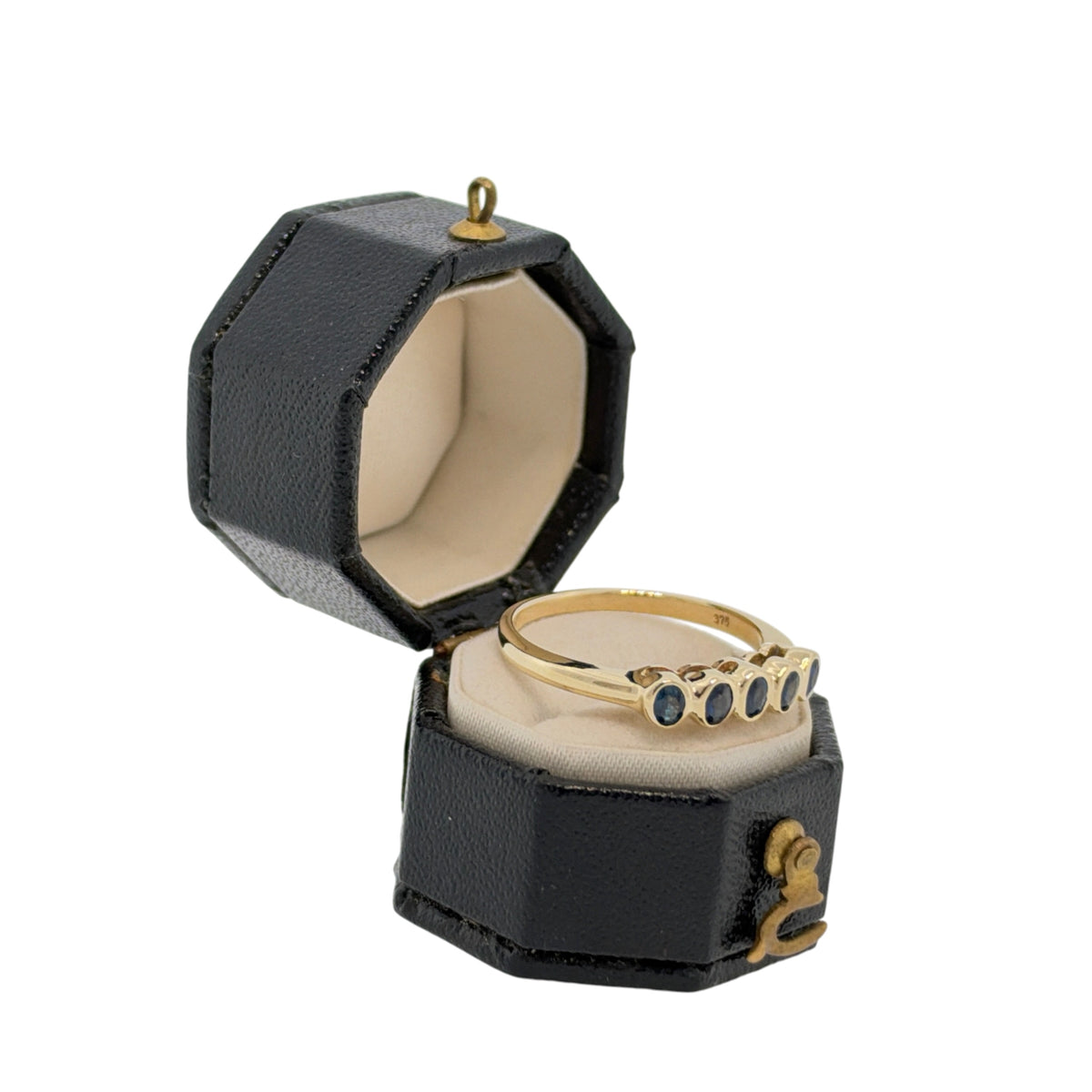 Pre-Loved 9ct Gold Sapphire Five Stone Band Ring