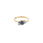 Pre-Loved Antique 18ct Gold Diamond & Sapphire Ring
