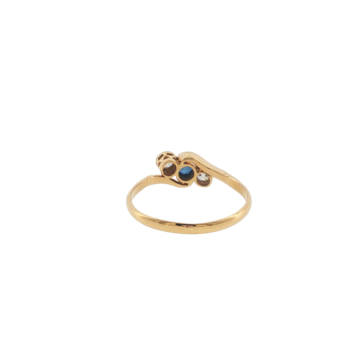 Pre-Loved Antique 18ct Gold Diamond & Sapphire Ring