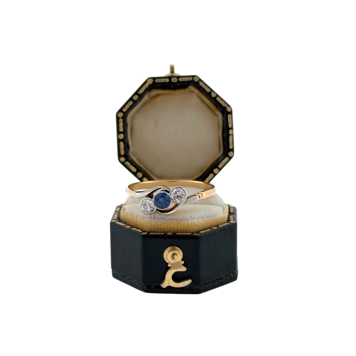 Pre-Loved Antique 18ct Gold Diamond & Sapphire Ring