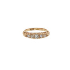Pre-Loved Antique 18ct Gold & Diamond Five-Stone Boat Ring -. 33ct