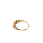 Pre-Loved Antique 18ct Gold & Diamond Five-Stone Boat Ring -. 33ct