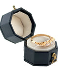 Pre-Loved Antique 18ct Gold & Diamond Five-Stone Boat Ring -. 33ct