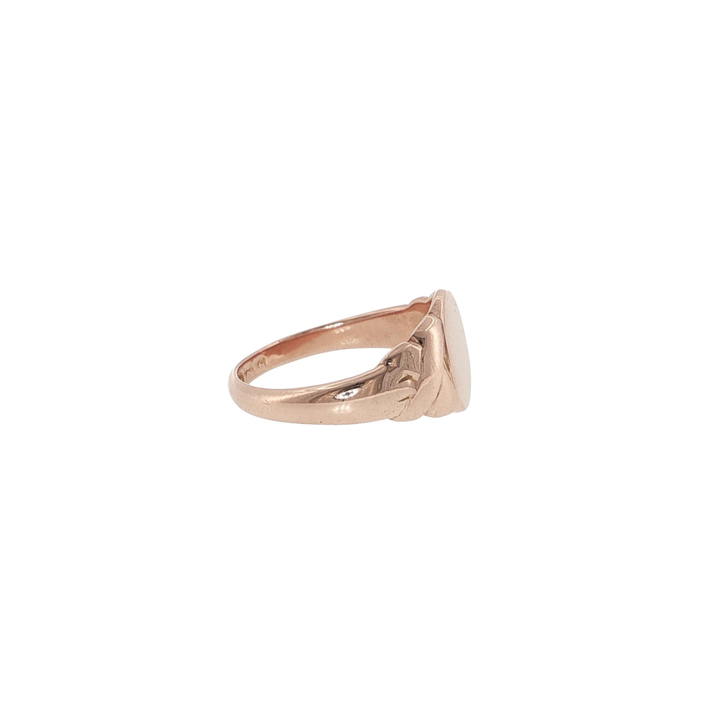 Pre-Loved Antique 9ct Rose Gold Signet Ring – Birmingham 1918