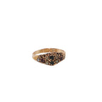 Pre-Loved Antique Victorian 18ct Gold Ruby, Garnet & Seed Pearl Ring – Birmingham 1871