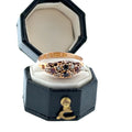 Pre-Loved Antique Victorian 18ct Gold Ruby, Garnet & Seed Pearl Ring – Birmingham 1871