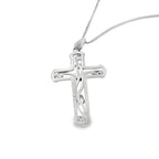 Clogau Sterling Silver and 9ct Rose Gold Tree of Life Cross Pendant